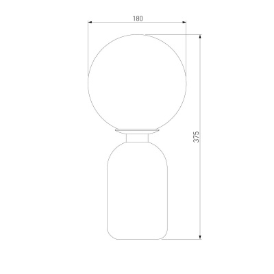 Настольная лампа Eurosvet Оптима Bubble 01197/1 белый  фото, kupilegko.ru