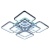 Потолочная светодиодная люстра Profit Light 8057/4+4 CHR  фото, kupilegko.ru
