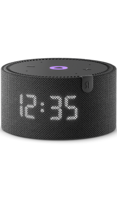 Умная колонка  новая Яндекс Станция Мини (с часами), черный оникс  фото, kupilegko.ru