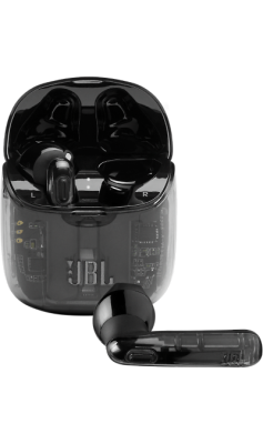 Bluetooth-гарнитура JBL TUNE 225TWS Ghost Edition, черная  фото, kupilegko.ru