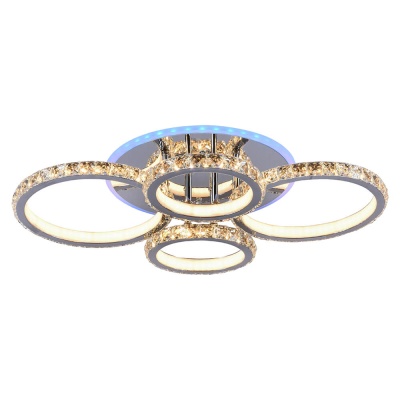 Потолочная светодиодная люстра Profit Light 8052/2+2 CHR  фото, kupilegko.ru