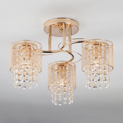 Потолочный светильник Eurosvet 30137/3 золото  фото, kupilegko.ru