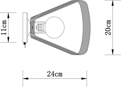 Бра, светильник настенный накладной Arte Lamp A7044AP-1BK  фото, kupilegko.ru