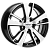 Литые колесные диски Carwel Чага 1704 (RAV4) 7x17 5x114.3 ET39 D60.1 Чёрный глянцевый с полированной лицевой частью (32733)  фото, kupilegko.ru