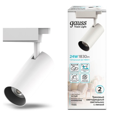 Трековый светодиодный светильник Gauss Track Light Led TR085  фото, kupilegko.ru