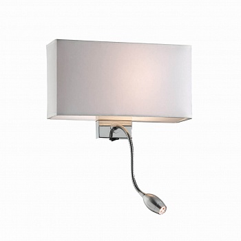 Настенный светильник Ideal Lux Hotel AP2 Bianco 035949  фото, kupilegko.ru