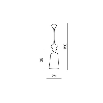 Подвесной светильник Azzardo Baroco 1 pendant AZ0064  фото, kupilegko.ru