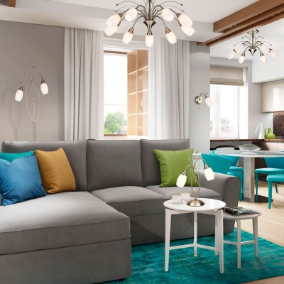 Торшер Eurosvet 22080/2F античная бронза  фото, kupilegko.ru