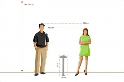 Уличный наземный светильник De Markt Меркурий 807042301  фото, kupilegko.ru