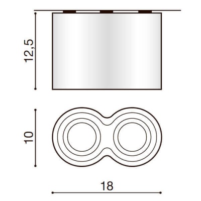 Потолочный светильник Azzardo Bross 2 AZ2956  фото, kupilegko.ru
