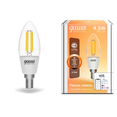 Светодиодная лампа Gauss Smart Home Clear 1230112  фото, kupilegko.ru