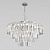 Подвесная люстра Eurosvet Elegante 10130/10 хром/прозрачный хрусталь Strotskis  фото, kupilegko.ru