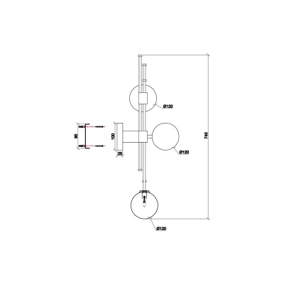 Бра, светильник настенный накладной Vele Luce VL5773W03  фото, kupilegko.ru
