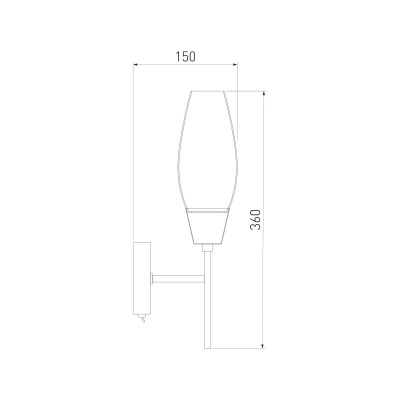 Бра, светильник настенный накладной Eurosvet 60140/1 сатин-никель  фото, kupilegko.ru