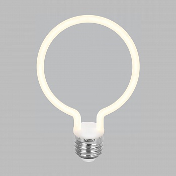 Светодиодная лампа Eurosvet Decor filament Decor filament 4W 2700K E27 round белый матовый (BL156)  фото, kupilegko.ru