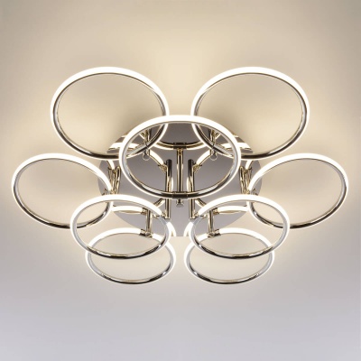 Потолочный светильник Eurosvet 90069/9 хром  фото, kupilegko.ru