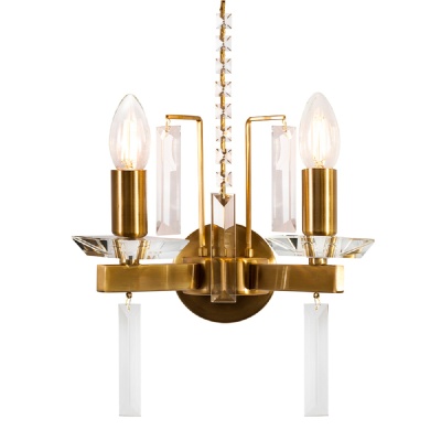 Бра, светильник настенный накладной Crystal Lux Marron AP2 Brass  фото, kupilegko.ru