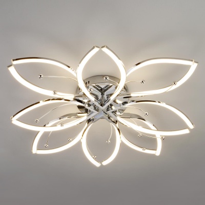 Потолочный светильник Eurosvet 90092/8 хром  фото, kupilegko.ru