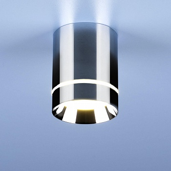 Потолочный светодиодный светильник Elektrostandard DLR021 9W 4200K хром 4690389102936  фото, kupilegko.ru