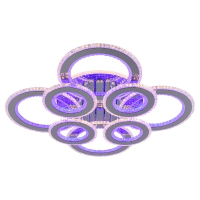 Потолочная светодиодная люстра Profit Light 8040/4+4 CHR  фото, kupilegko.ru
