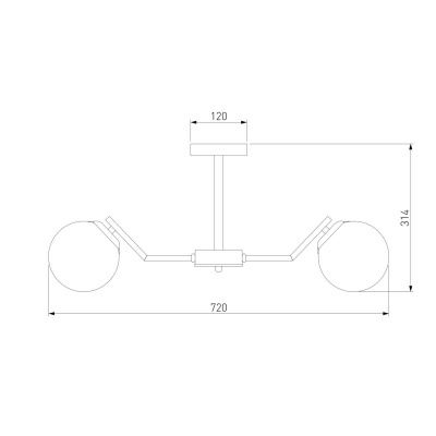 Подвесная люстра Eurosvet Frost 70154/6 латунь  фото, kupilegko.ru