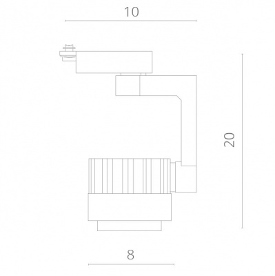 Трековые светильники Arte Lamp Vigile A1610PL-1WH  фото, kupilegko.ru