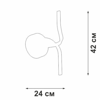 Бра, светодиодный светильник настенный накладной Vitaluce V4683-0/1A  фото, kupilegko.ru