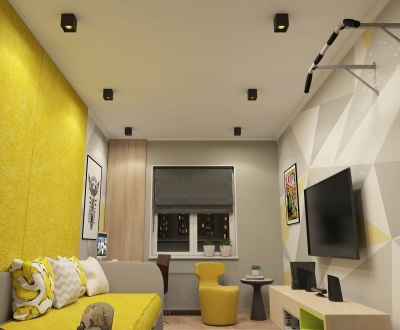 Потолочный светильник Denkirs DK3020BYE DK3080-BK+YE  фото, kupilegko.ru