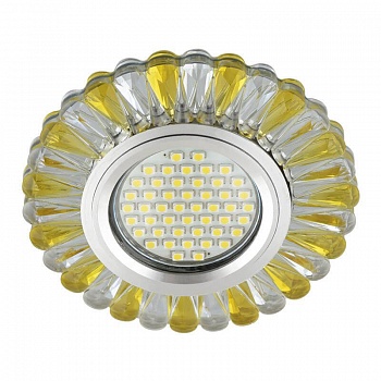 Встраиваемый светильник Fametto Luciole DLS-L145 Gu5.3 Glassy/Gold  фото, kupilegko.ru