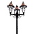 Столб фонарный уличный Arte Lamp BARCELONA A1486PA-3BK  фото, kupilegko.ru
