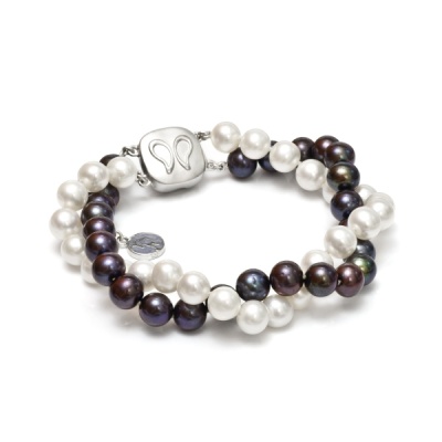 Браслет серебро, жемчуг, NP1843  фото, kupilegko.ru