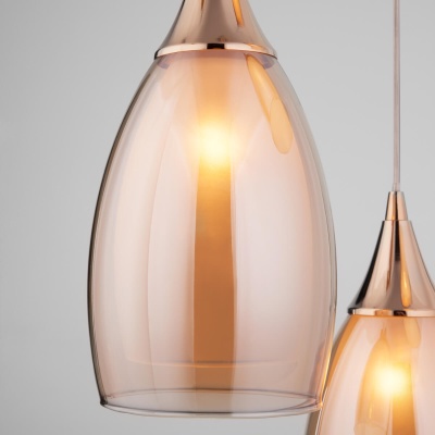 Подвесной светильник Eurosvet 50085/3 золото  фото, kupilegko.ru