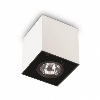Потолочный светильник Ideal Lux Mood Pl1 D15 Square Bianco 140933  фото, kupilegko.ru