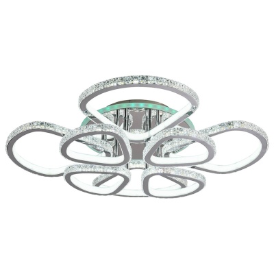Потолочная светодиодная люстра Profit Light 8038/4+4 CHR  фото, kupilegko.ru