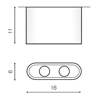 Накладной светильник Azzardo Vision AZ1744  фото, kupilegko.ru