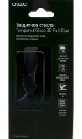 Защитное стекло One-XT закругленное для iPhone 8 3D (черное)  фото, kupilegko.ru
