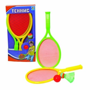 1toy набор для тенниса, ракетки, мячик, коробка 45577 GU  фото, kupilegko.ru