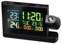 Часы проекционные Bresser (Брессер) с цветным дисплеем, черные  фото, kupilegko.ru