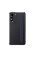 Чехол-крышка Samsung EF-XG990CBEGRU для Galaxy S21 FE с ремешком, серый  фото, kupilegko.ru