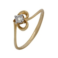Золотое кольцо, золото, бриллиант, A1007102033  фото, kupilegko.ru