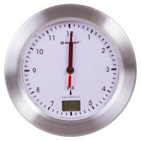 Часы настенные Bresser (Брессер) MyTime Bath, водонепроницаемые, белые  фото, kupilegko.ru