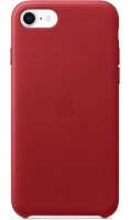 Чехол-крышка Apple MXYL2ZM/A для iPhone SE, кожа, красный  фото, kupilegko.ru