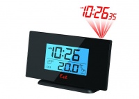 Часы проекционные Еа2 Black BL506, с термометром  фото, kupilegko.ru