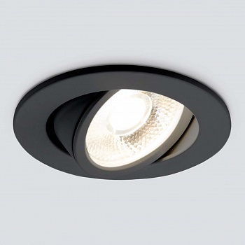 Встраиваемый светодиодный светильник Elektrostandard 15272/LED черный 4690389176593 (встраиваемые)  фото, kupilegko.ru